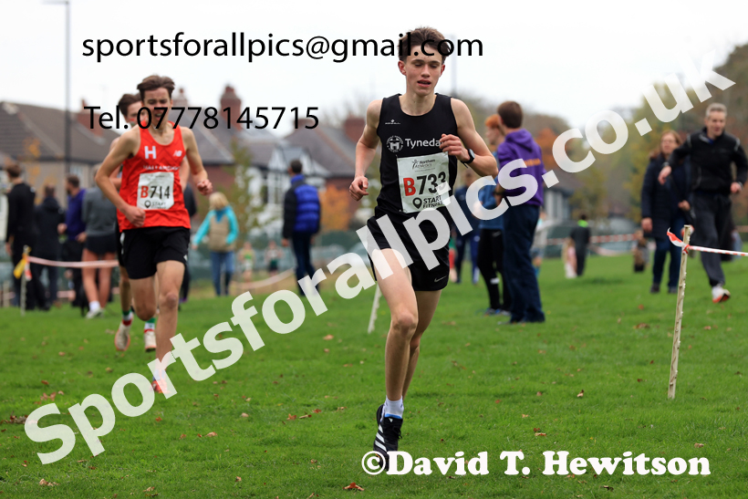 Mens Under-17s relay, 2025 Northern Cross Country Relays, Graves Park, Sheffield. Photo: David T. Hewitson/Sports for All Pics